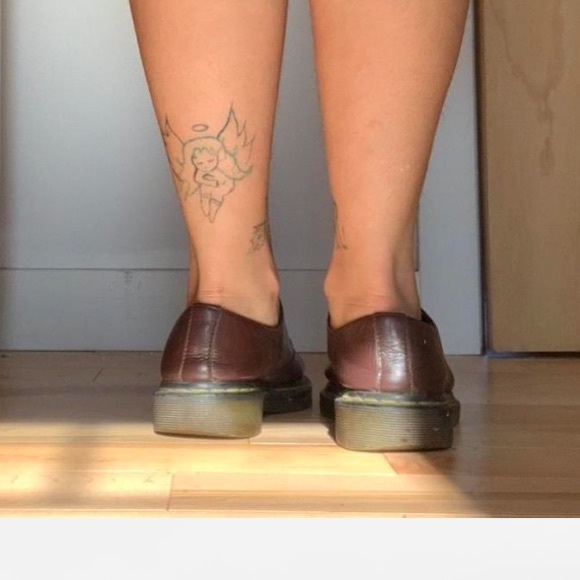 Dr Martens Burgundy Brown Shoes - Picture 6 of 6